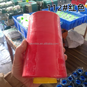 Benang poliester tebal Medium 40S/2 20S/3 untuk bagasi pakaian Flatbed berlapis benang Pagoda 100% poliester mentah untuk tenun - Product Image 6