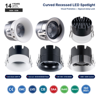 Lumière LED de gypse super lumineuse moderne pour couloir de salon, projecteurs de plafond intelligents intégrés et minces en plâtre anti-éblouissement
