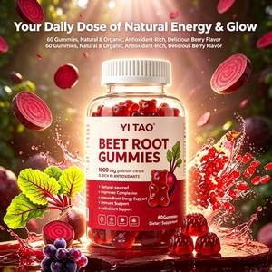 OEMBeet Root <b>Gummies</b> Natural Antioxidant Supplement Boost Energy Improve Complexion Immune Support Dietary Supplement For Adults - Product Image 3
