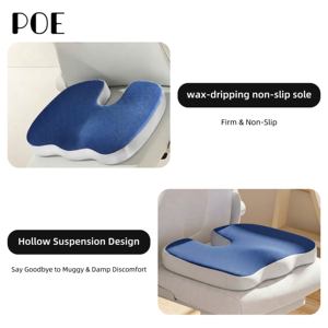 <span class=keywords><strong>Coussin</strong></span> Ergonomique en Mousse à Mémoire de Forme pour Soulagement de la Sciatique et Soutien du Coccyx, Lavable, pour <span class=keywords><strong>Chaise</strong></span>, Voiture et Bureau - Product Image 2
