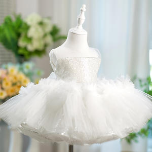 <span class=keywords><strong>Vestido</strong></span> de Tul <span class=keywords><strong>Blanco</strong></span> para Niña de las Flores para Boda, Apliques de Lujo, Estilo Princesa, Largo hasta el Suelo, <span class=keywords><strong>Vestido</strong></span> de Primera Comunión - Product Image 5