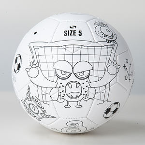<span class=keywords><strong>Ballon</strong></span> <span class=keywords><strong>de</strong></span> football <span class=keywords><strong>de</strong></span> taille 2 5, personnalisable avec un logo, dessin <span class=keywords><strong>de</strong></span> peinture DIY, dessin animé blanc, jouet - Product Image 3