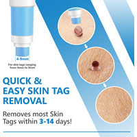 ALIVER Kit de stylo d'élimination des verrues et des acrochordons sans douleur, rapide, sans congélation, sans brûlure, sûr pour usage domestique, pour le visage et le corps