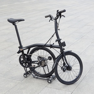Vélo pliant en alliage d'aluminium MINT, 20 pouces, pliable en trois, léger, portable, 9 vitesses, T9D-20D, frein à disque - Product Image 1
