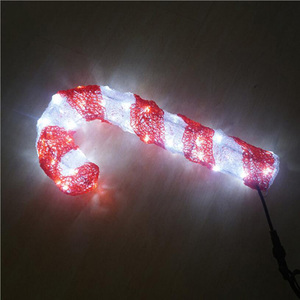 3D <strong>Christmas</strong> Candy Cane Motif <strong>Lights</strong> Outdoor Garden <strong>Pathway</strong> Decor Festival Xmas New Year Holiday Lighting - Product Image 2