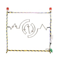 Jeu de table interactif de réaction avec fil sonore en acier inoxydable, type labyrinthe, avec minuteur, pour stands de jeux de fête foraine et parcs d'attractions