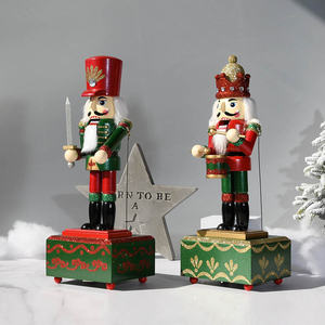 Vente en gros de boîte carrée de 36cm de peinture boîte à musique <span class=keywords><strong>casse</strong></span>-<span class=keywords><strong>noisette</strong></span> décoration de la maison ornements de noël boîte à musique de dessin animé décoration de la maison - Product Image 5