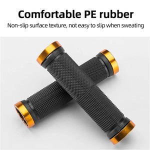 Empuñaduras ergonómicas antideslizantes de goma para manillar de bicicleta, <span class=keywords><strong>cubierta</strong></span> de extremo de bloqueo de bicicleta de <span class=keywords><strong>carretera</strong></span> de montaña con función antideslizante - Product Image 4