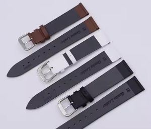 Bracelet unisexe en cuir véritable avec sangle fine, tissage uni, surface lisse et boucle à ardillon, bande respirante - Product Image 6