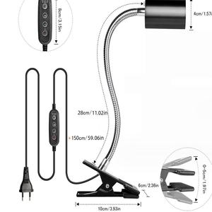 Custom Dual Head UVA UVB Reptielen Warmtelamp 25W 50W Zonnebadlamp Schildpad Hagedis Verwarmingslamp met Klem - Product Image 6