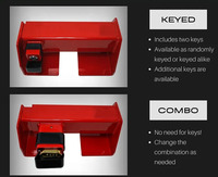 Serrure de porte de cargaison robuste pour accessoire de semi-remorque en acier enduit de poudre de conteneur de transport avec combinaison de sécurité maximale
