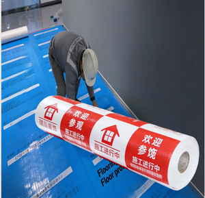 Fournir des solutions de protection des sols en carrelage pendant la construction, protection temporaire tissée en OPP - Product Image 1