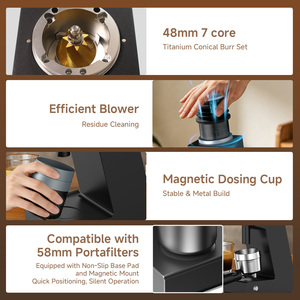 <span class=keywords><strong>Molinillo</strong></span> de Café de Alto Torque y Silencioso con Motor DC, Dosis Única, Muelas de Titanio de 48mm, Cero Retención, para Cafetería - Product Image 6