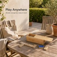 Jeu de dominos en bois avec boîte de rangement, tuiles épaisses et grandes, jeu de table classique pour adultes, seniors, réunions de famille