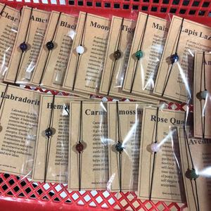 Bán Buôn Chất Lượng Cao Chữa Bệnh Pha Lê Hand Made 8Mm Vòng Đeo Tay Pha Lê Trang Sức Với Thẻ Tùy Chỉnh - Product Image 1