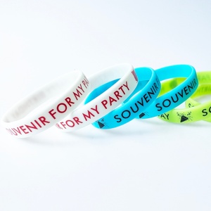 Pulseras de Silicona Personalizadas con Logotipo en Relieve, Impermeables, para Eventos, Fiestas, Recuerdos, <span class=keywords><strong>Cumpleaños</strong></span>, Color Personalizado - Product Image 3