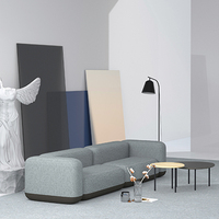 Juego de sofás de oficina modernos, blancos y marrones, muebles de oficina pequeños y económicos para salón, Base metálica duradera, sala de estar, dormitorio, Hospital