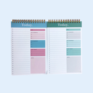 Agenda Giornaliera Floreale a Spirale, Blocco Note Non Datato per Organizzare Attività e Liste di Cose da Fare, per Ufficio e Scuola - Product Image 2
