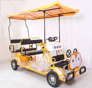 48v 60v סוללה עופרת חומצה עופרת 4 אופניים סארי חשמלי גלגל 2-4 אנשים סיירי סיור משפחתי לרכב מקומי & אוטובוס - Product Image 3