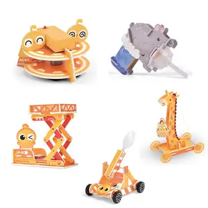 Éducation préscolaire vapeur bricolage assemblage jouets ensembles enfants à la main jeu Science expérience jouets 3D Puzzle jouets