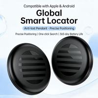 E02 Kompatibel dengan Sistem IOS Android Global Smart untuk Pelacak GPS Gantungan Kunci Plastik Tag Hewan Peliharaan Anjing Dompet Barang Hilang Lithium