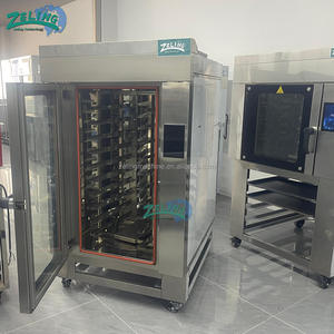 <span class=keywords><strong>Four</strong></span> à convection rotatif industriel à 5/10 plateaux, panneau de commande micro-ordinateur, machine à cuire en acier inoxydable pour boulangerie - Product Image 3