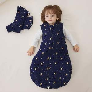 Couverture portable avec manches amovibles 2.5tog Gigoteuse unisexe pour bébé avec fermeture éclair bidirectionnelle - Product Image 6