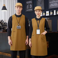 Uniforme d'été pour personnel de restaurant 2508-10, tenue de service à manches courtes, hôtel, café, restauration rapide, vêtements de travail professionnels pour équipe, 100% coton