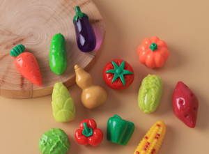 Vente en gros de bricolage miniature pour maison de poupée alimentaire résine végétale tomate <span class=keywords><strong>concombre</strong></span> pomme de terre citrouille aubergine maïs carotte chou poivre gourde - Product Image 2
