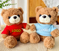 Boneka Teddy Bear Plushie Custom untuk Wisuda, Boneka Isi Dakron yang Dipersonalisasi dengan Cetak Logo Perusahaan - Hadiah Perusahaan Boneka Teddy Bear Plushie