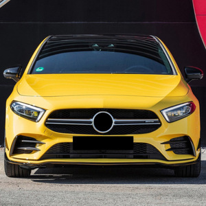 Kit d'admission d'air avant Mercedes-Benz Classe A W177 2018-2022 Style AMG Matériau PP Noir Piano - Product Image 1