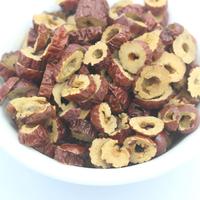 Tranches de jujubes séchées en vrac, anneaux de dattes rouges déshydratées, longue durée de conservation pour la transformation alimentaire