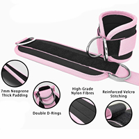 NQ SPORTS Accessoires de fitness personnalisés Boucle de cheville réglable pour machines à câble Sangle de cheville pour entraînement de force