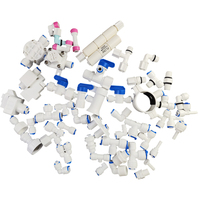 Raccord de tuyau en plastique de 1/4 pouce pour système d'eau RO, connecteur de tuyau basse pression