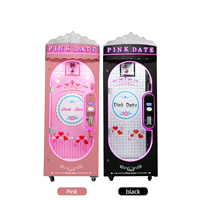 LIFUN Machine à grue en métal rose à monnayeur, jeu d'échange de prix d'arcade, machine à couper les prix avec garantie d'un an
