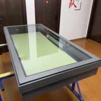 Cadre de puits de lumière en aluminium pour puits de lumière de bateau marin et fenêtre en aluminium