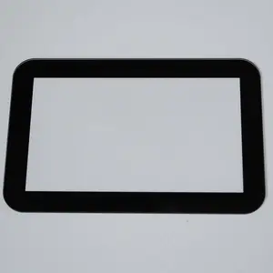 kundenspezifisches LCD gehärtetes Glas Paneel mit schwarzem Seidenbildschirmdruck für Fernseher und Computer