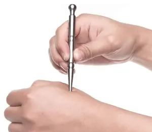 手动针灸笔不锈钢按摩反射按摩工具手指压力笔