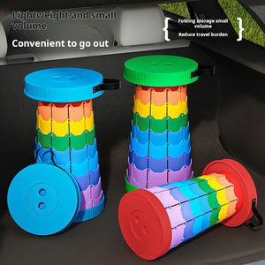 Taburete Plegable <span class=keywords><strong>de</strong></span> Plástico Resistente Mejorado, Soporta 400 lb, Portátil, Retráctil, Silla <span class=keywords><strong>de</strong></span> Jardín, Camping, Pesca, Muebles para Exteriores - Product Image 6