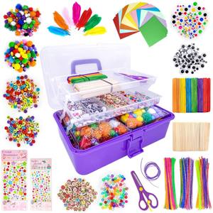 JiHE DIY Kids Jewelry Making <strong>Toys</strong> CE Certified Arts Crafts Supplies Kit for 4-8 8-12 Age Groups Educational Mega <strong>Box</strong> Made - Product Image 5