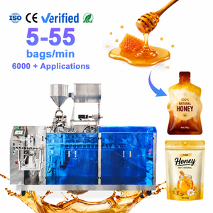 เครื่องบรรจุภัณฑ์แบบ Doypack อัตโนมัติ ประสิทธิภาพเสถียร สำหรับบรรจุน้ำผึ้ง น้ำเชื่อม ของเหลว และเนื้อครีม ขนาด 125 กรัม 190 กรัม - Product Image 1