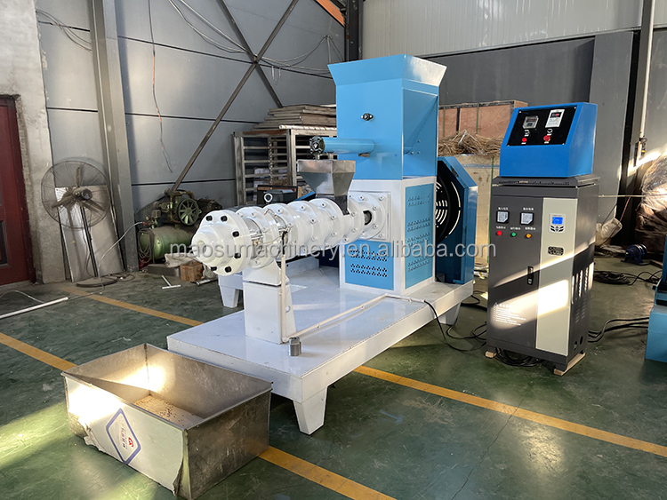 Full fat soya soybean meal extruder machine for animal pig chicken feed