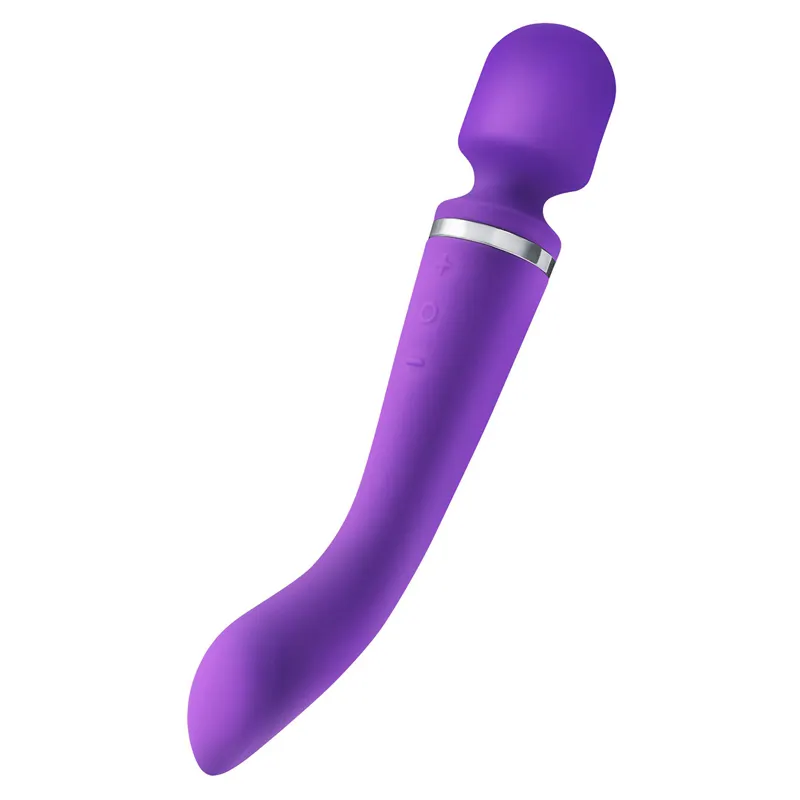 Nieuwe Sex Vibrator Av Vibrator Siliconen Toverstaf Dubbele Massager Vibrators Voor Vrouwen Fabriek Groothandel Seksspeeltjes