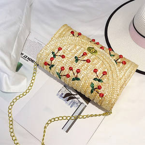 Sacs à main en paille pour femmes, sacoches personnalisées, à motif de Fruits, décoratifs, nouvelle mode, vente en gros, <span class=keywords><strong>2022</strong></span> - Product Image 3