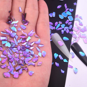 Blinginbox Rhinestone bán buôn thạch anh tím Aurora màu 3D <span class=keywords><strong>flatback</strong></span> Fancy Shape pha lê K9 Nail Art Rhinestones cho trang trí - Product Image 4