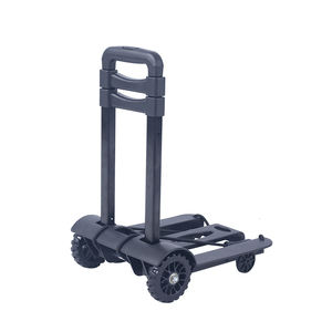 Precio barato, carro plano plegable, carro de compras plegable de metal móvil de almacén, camión de empuje manual grande de dos ruedas - Product Image 6