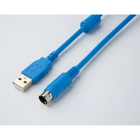 Câble USB-FP1 en cuivre à 8 broches AMSAMOTION Original, isolation PVC, série FP1, ligne de téléchargement et de contrôle de programmation industrielle PLC