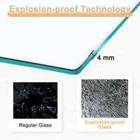 Porte de placard pliante en verre trempé dépoli 24 ''X 80'' Porte pliante intérieure avec quincaillerie