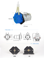 Petite pompe doseuse DC 3V 6V 12V 24V Micro auto-amorçante silencieuse Mini pompe péristaltique pour liquides Pompe à eau DC