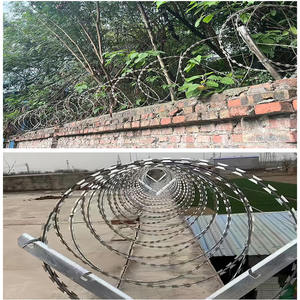 Fil de fer barbelé galvanisé, clôture anti-escalade, pointes anti-oiseaux pour toit, pointes de concertina, fil de fer barbelé concertina - Product Image 5